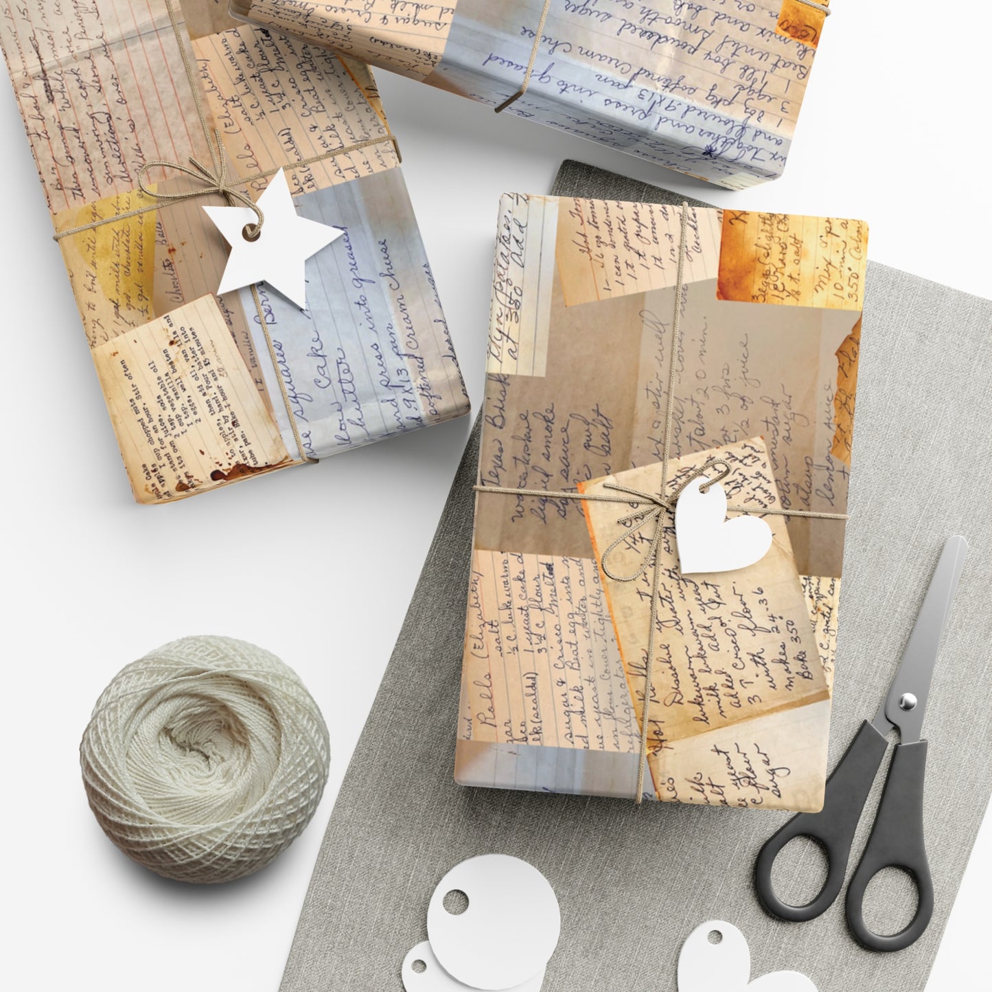 Recipe Card Gift Wrap Paper