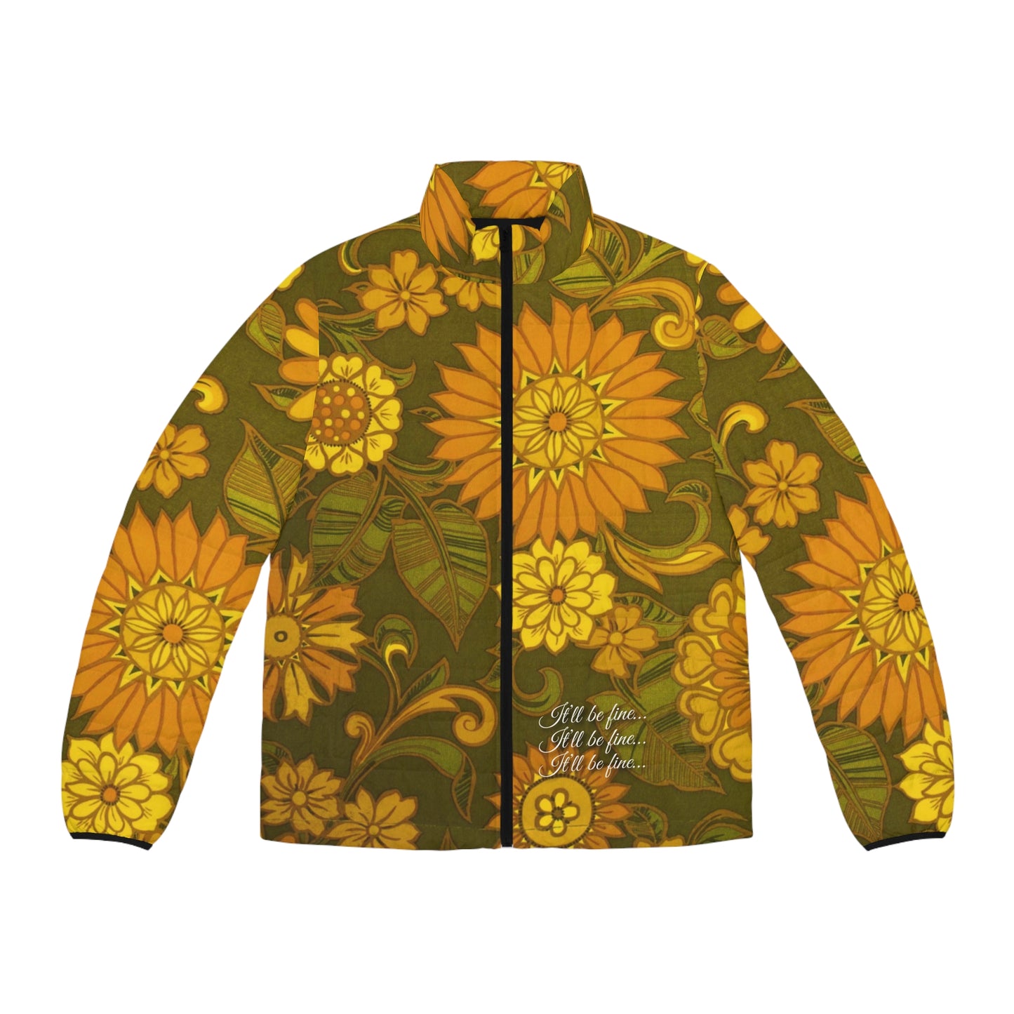 “70’s Wallflower” Men's Puffer Jacket